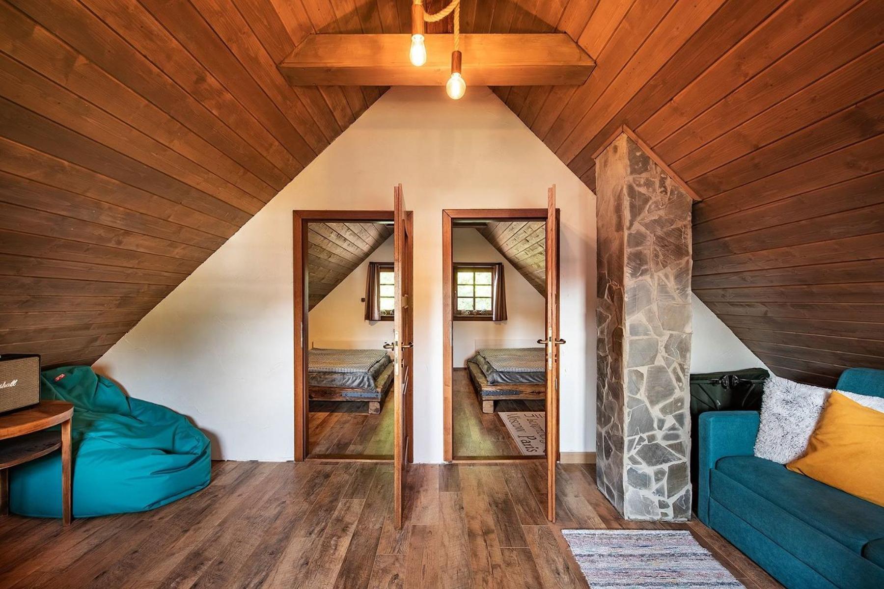 Drevenica Na Kraji Sveta Villa Osturna ภายนอก รูปภาพ
